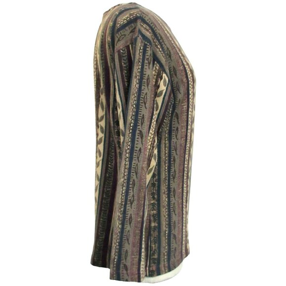 Woolrich Womens 100% Cotton Long Sleeve Pullover Top Leaf & Vine Print Sz S - Picture 4 of 6